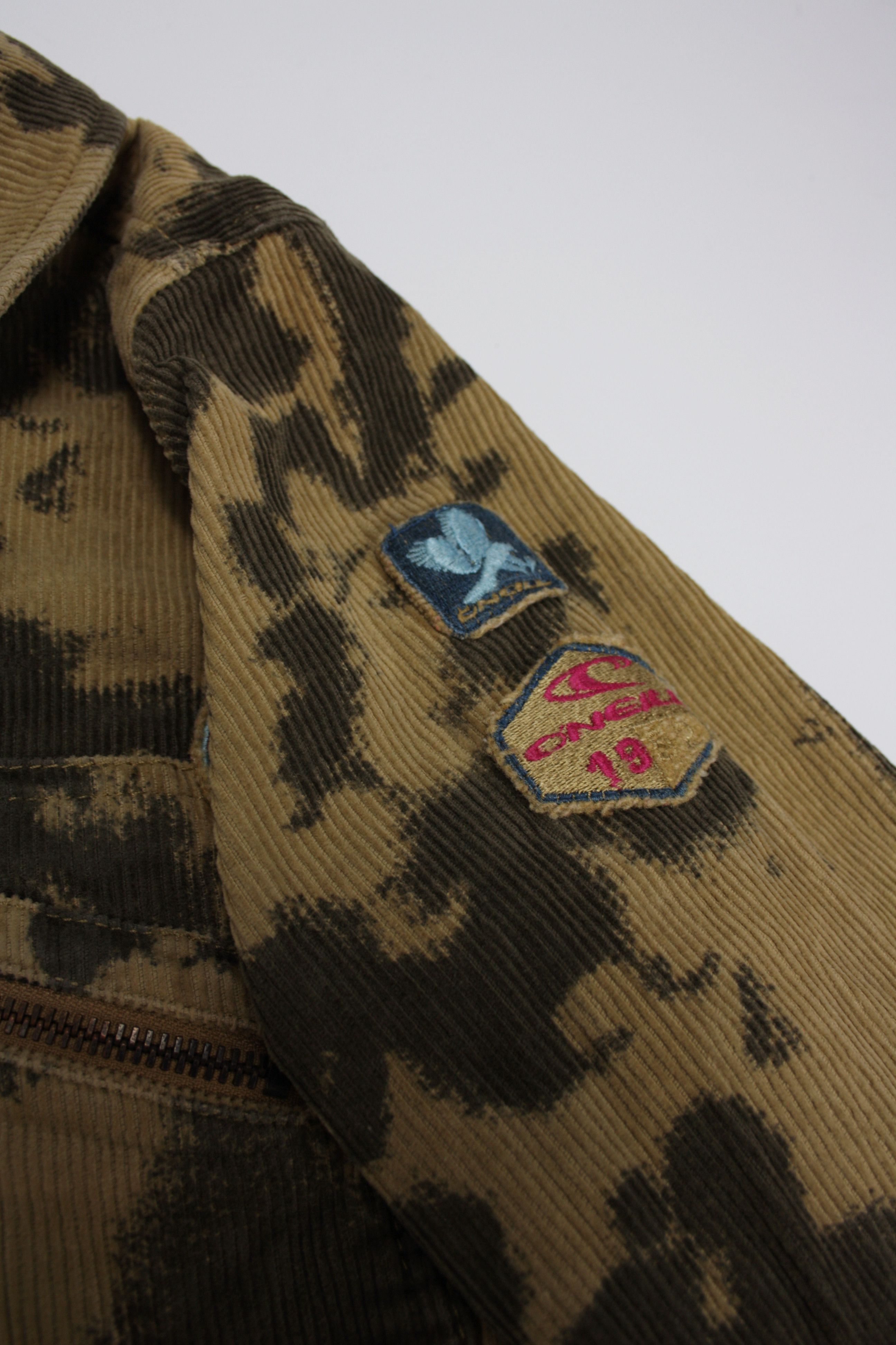 O'Neill × Vintage Oneill 90s Vintage Corduroy Camo Twin Pocket Zip Maxi Dress Size M / US 6-8 / IT 42-44 - 7 Thumbnail