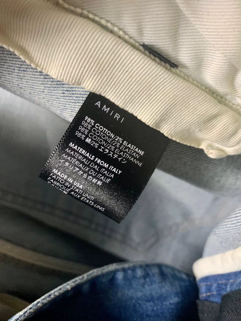 Amiri Amiri 17th season cashew flower patchwork blue jeans Size US 34 / EU 50 - 3 Thumbnail