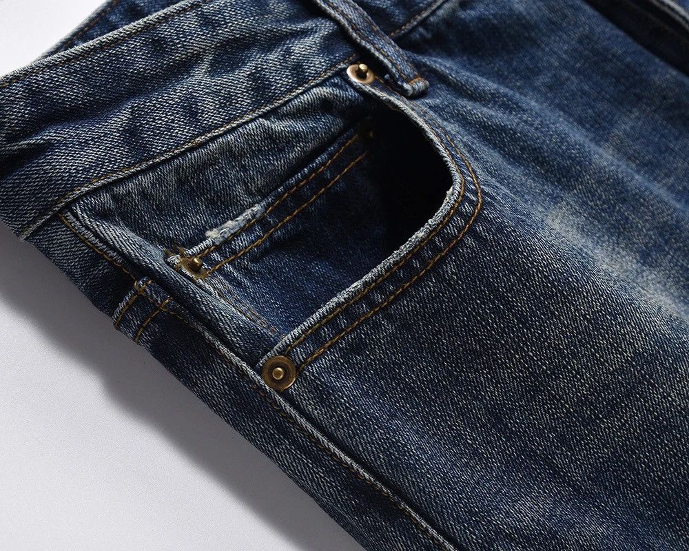 Japanese Brand × Jean Y2K Street Washed Blue Straight Baggy Jeans Size US 29 - 5 Thumbnail