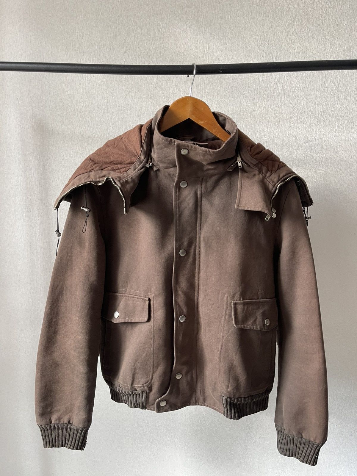 Hussein Chalayan Hussein Chalayan Hooded Bomber Jacket AW05 -"In Shadows" #98 Size US M / EU 48-50 / 2 - 13 Thumbnail