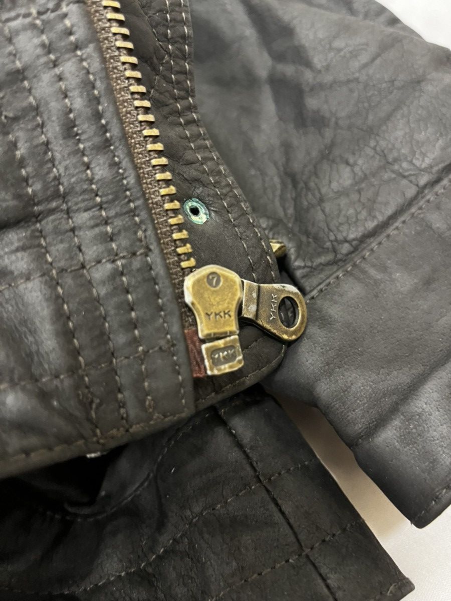 Vintage Skipper Vintage Leather Waxed Metal Lockers Fireman Jacket Size US M / EU 48-50 / 2 - 12 Thumbnail