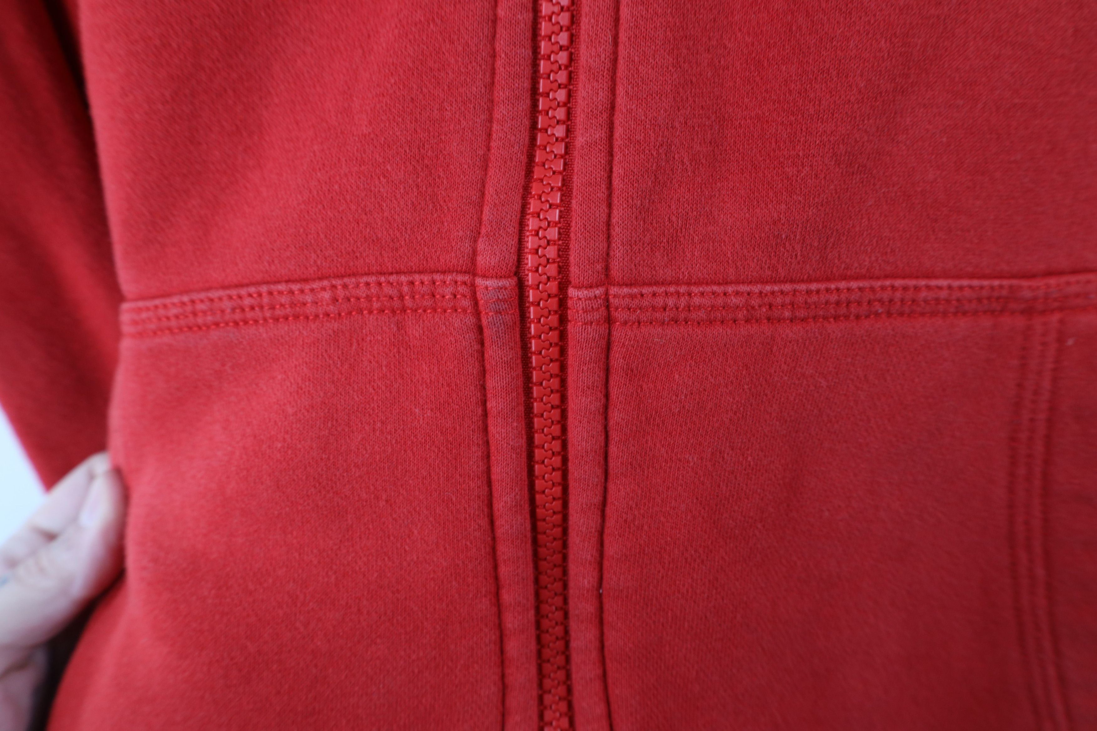 Vintage Y2K Nike Scott Mini Swoosh Full Zip Hoodie Red