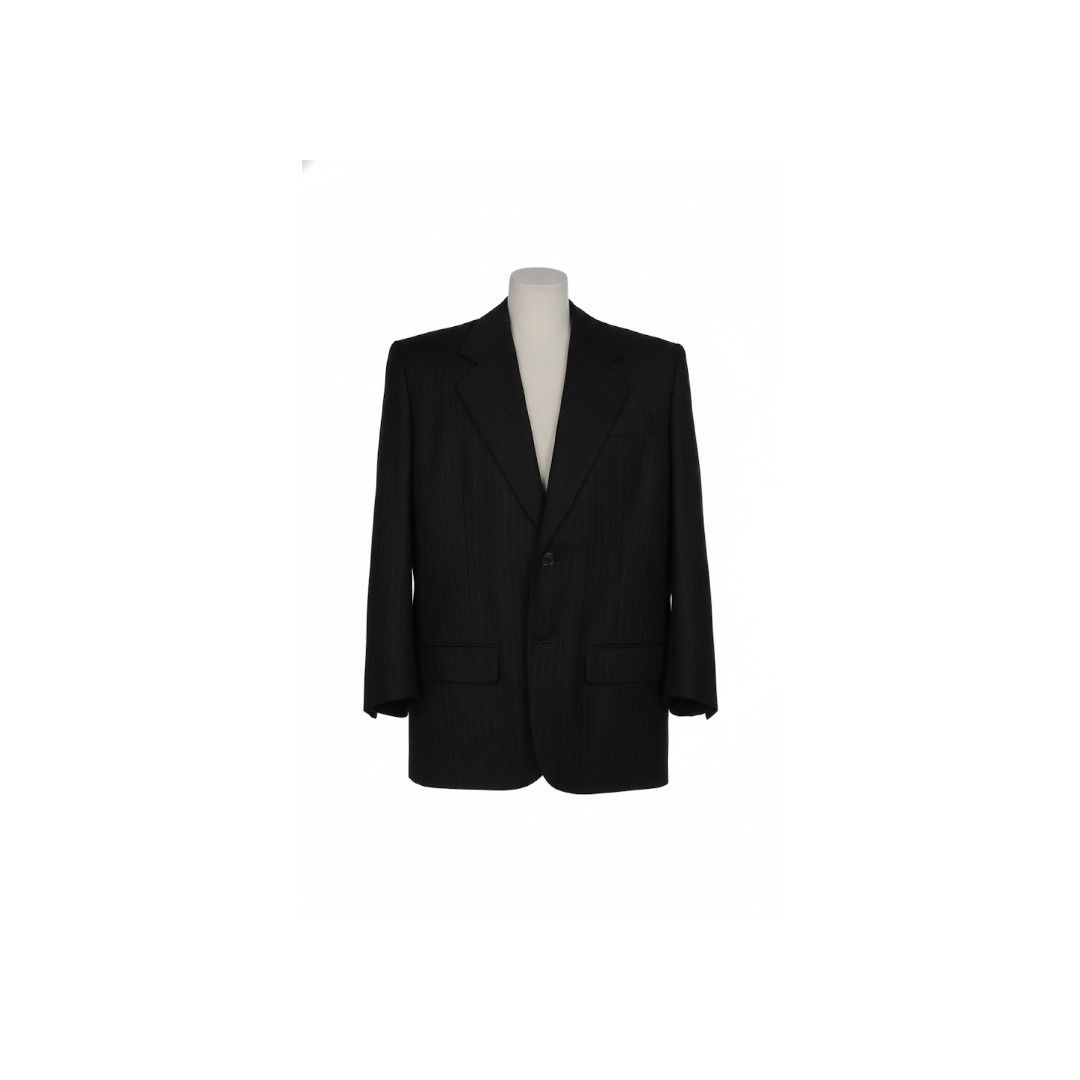Saint Laurent Paris oc11z1225 782776 Veste m = Femme Rayure Jacket in Noir Size US XXS / EU 40 - 2 Thumbnail