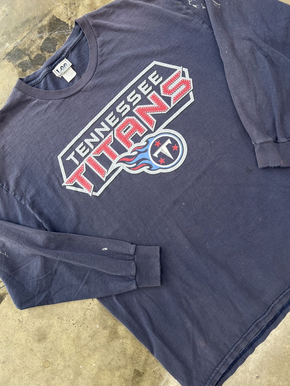 image of Nfl Tennessee Titans Long sleeve Tee Sz. XL in Navy, Men's