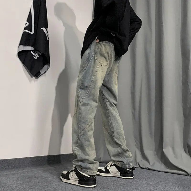 Japanese Brand × Jean Retro loose high street wide leg jeans Size US 32 / EU 48 - 3 Thumbnail