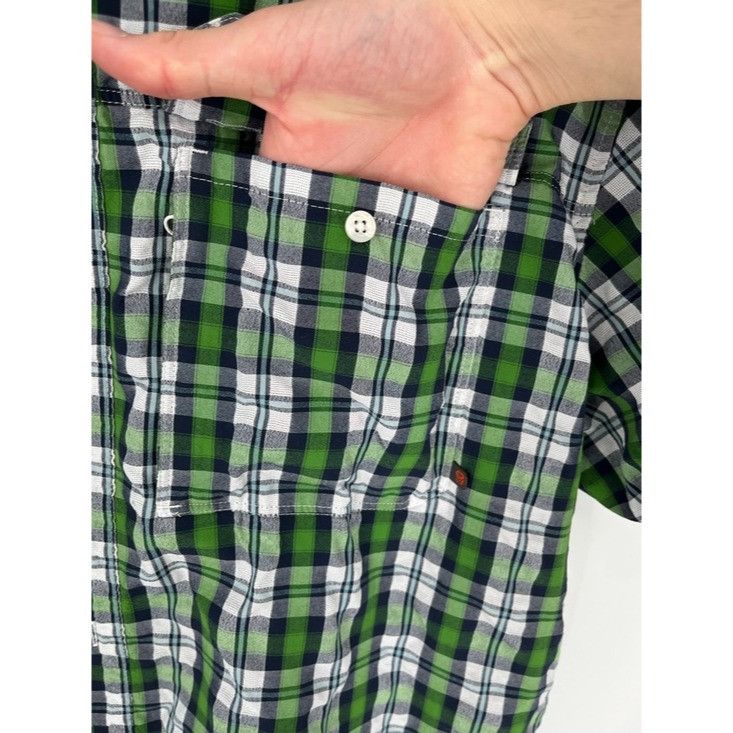 Mountain Hardwear Mountain Hardwear Short Sleeve Green Plaid Button Down Shirt Size US XXL / EU 58 / 5 - 6 Thumbnail