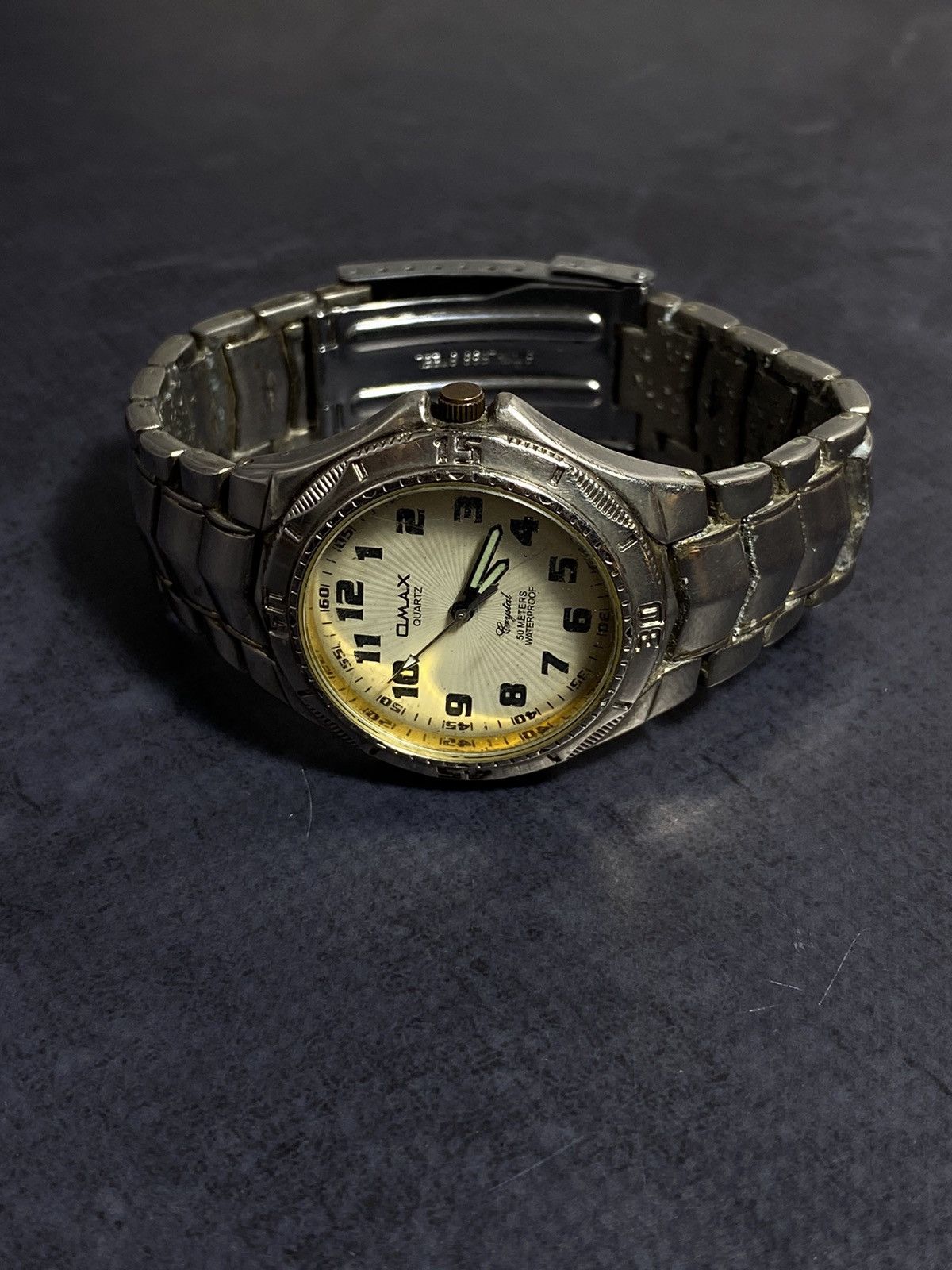 Vintage Omax Quartz Watch Luminous Hands Vintage Japanese Brand 🇯🇵 Size ONE SIZE - 4 Thumbnail