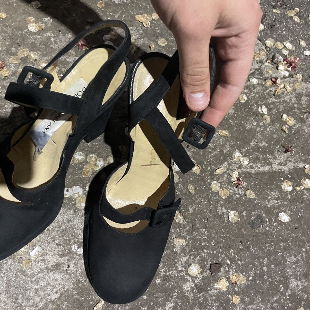 Dolce & Gabbana 36 . 5 Dolce Gabbana suede heels boots shoes old money sneak Size US 6.5 / IT 36.5 - 6 Thumbnail