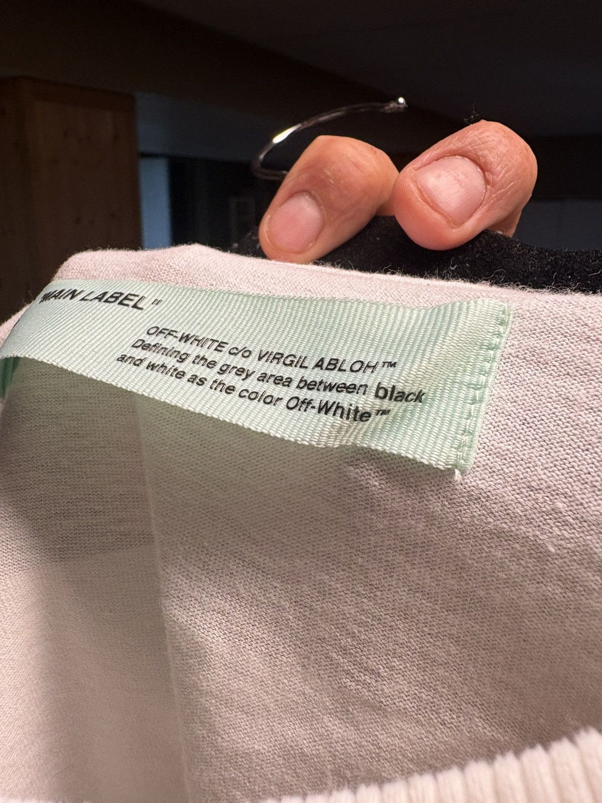 Off-White Off White Blurred Lines Tee - White - L - Never Worn Size US L / EU 52-54 / 3 - 13 Thumbnail