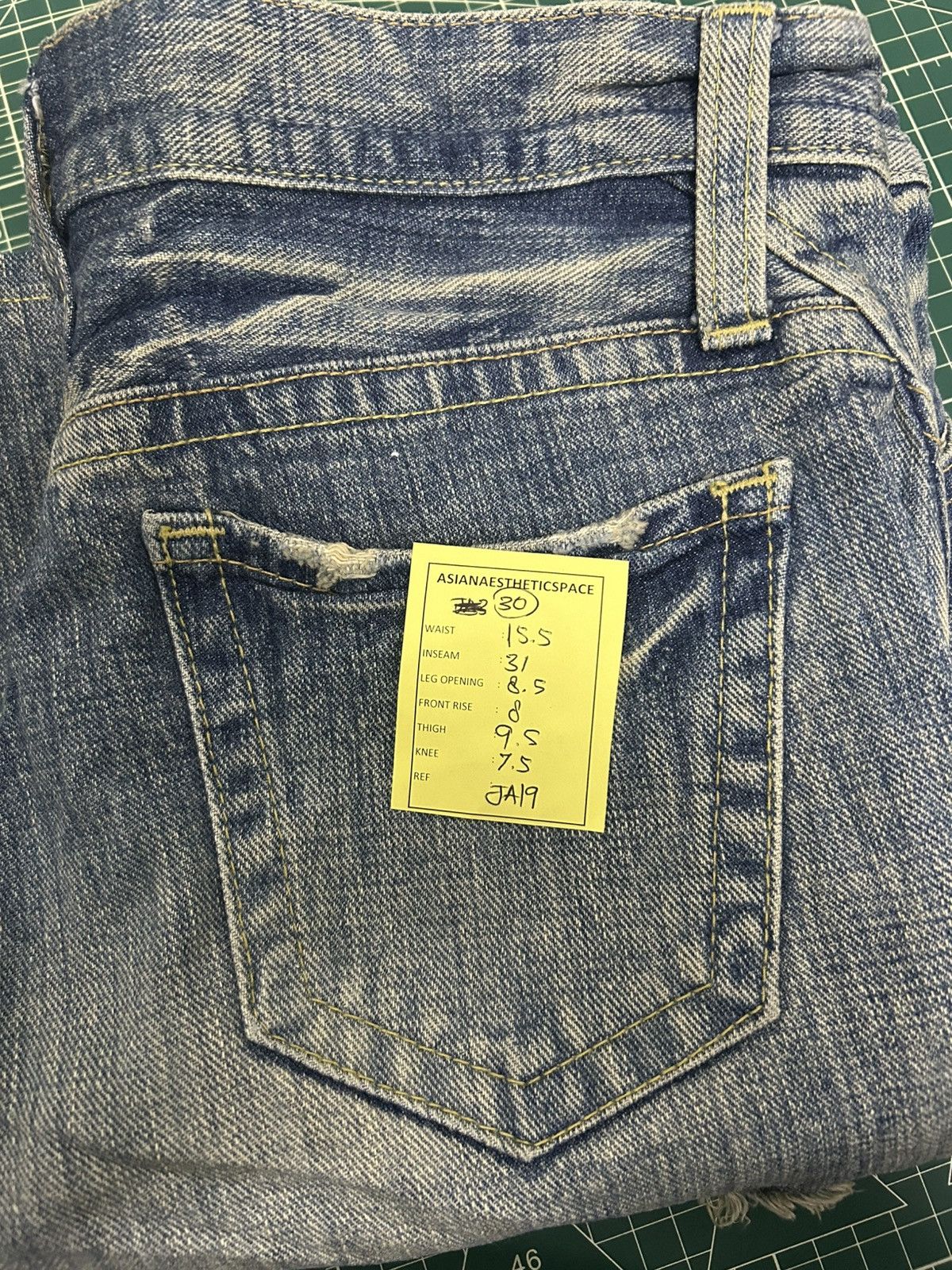 Hysteric Glamour Japanese brand Flared Distressed Jeans Size US 30 / EU 46 - 12 Thumbnail