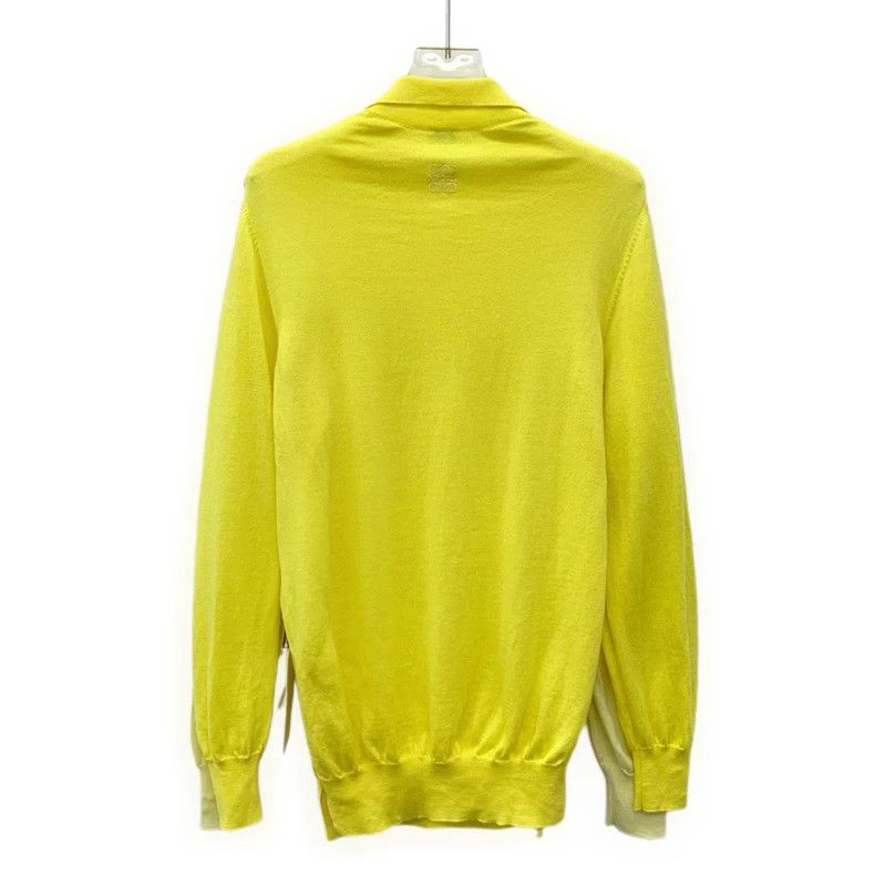 Loewe LOEWE Yellow logo embroidered patch wool lapel long sleeve Size M / US 6-8 / IT 42-44 - 2 Thumbnail