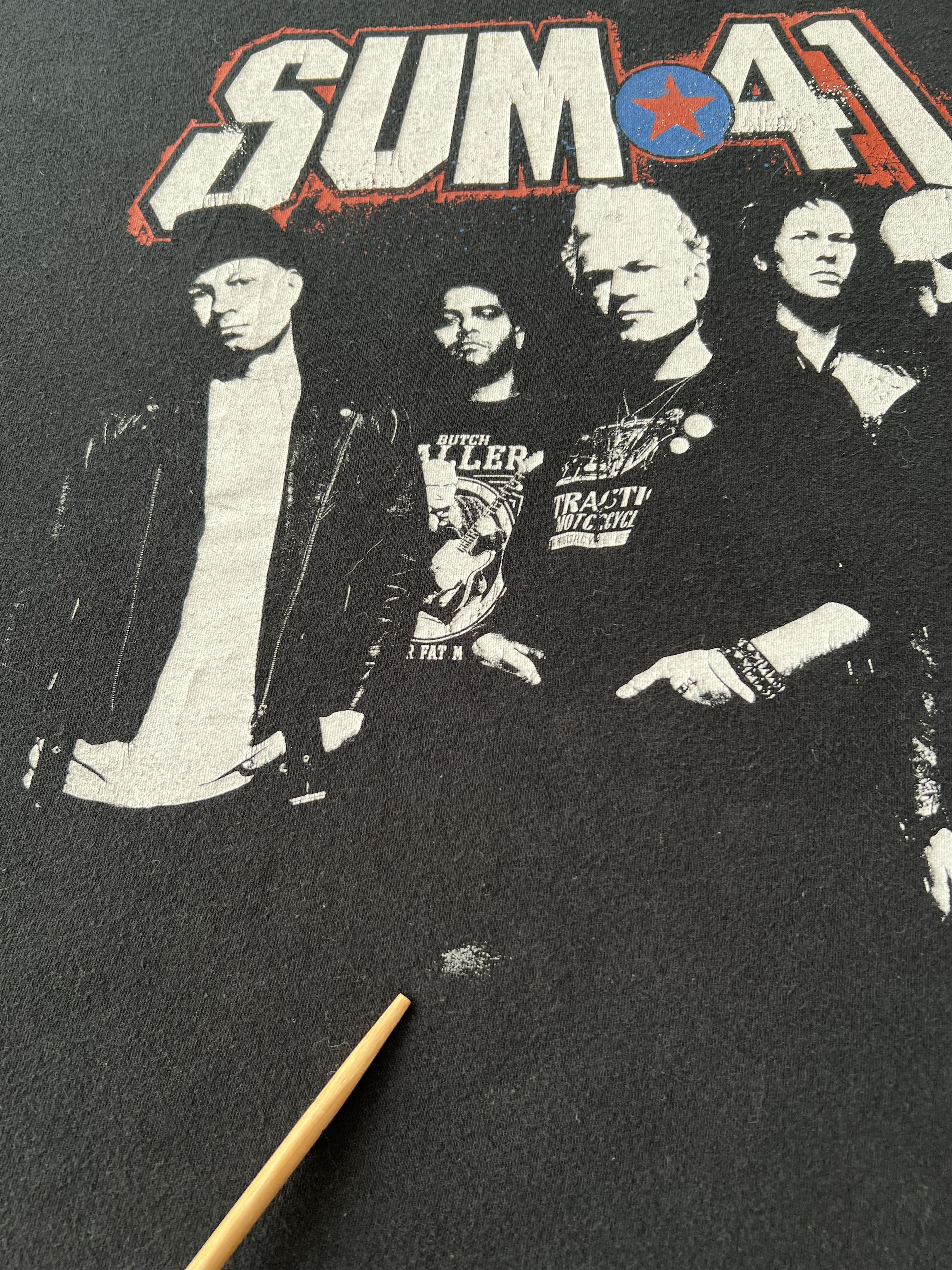 Band Tees Vintage 2000s Sum 41 Pop Punk Band Black T-shirt Size US XXL / EU 58 / 5 - 6 Thumbnail