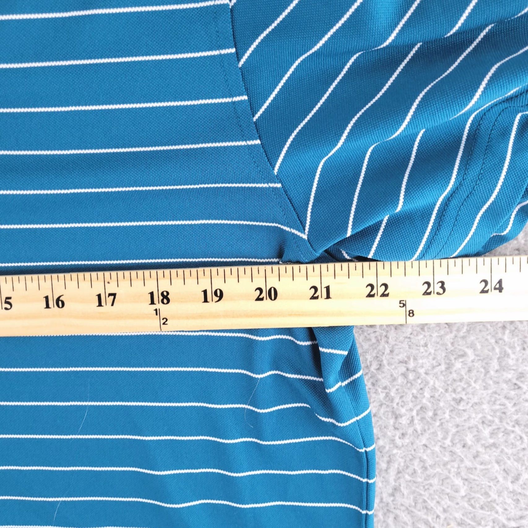 Vintage Amazon Shirt Mens Large Polo Golf Slim Fit Short Sleeve Striped Performance Size US L / EU 52-54 / 3 - 6 Thumbnail