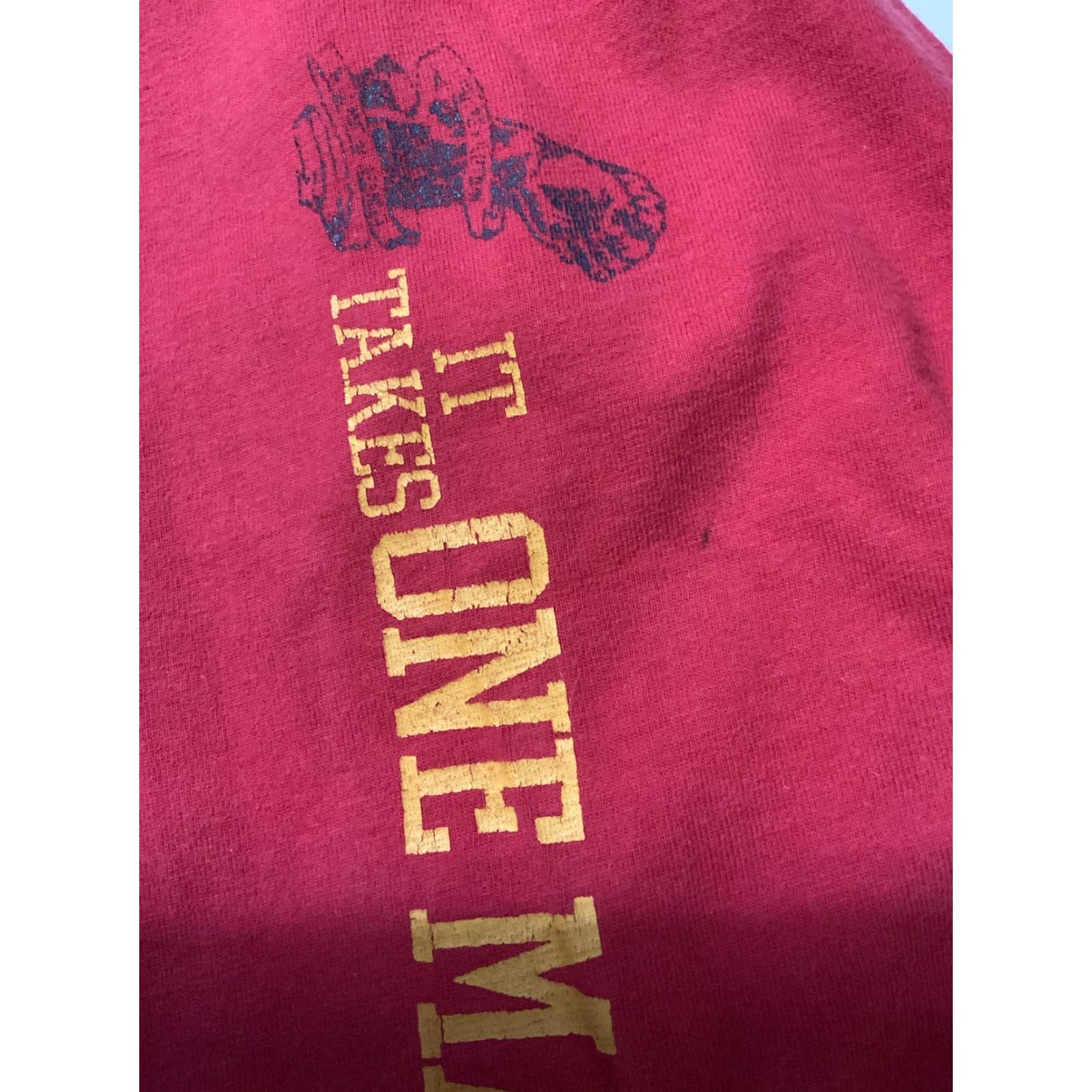 Vintage VINTAGE Mecca Revolution Will Not Be Silenced Uprising One Man T-Shirt 2XL Men Red Size US XXL / EU 58 / 5 - 7 Thumbnail