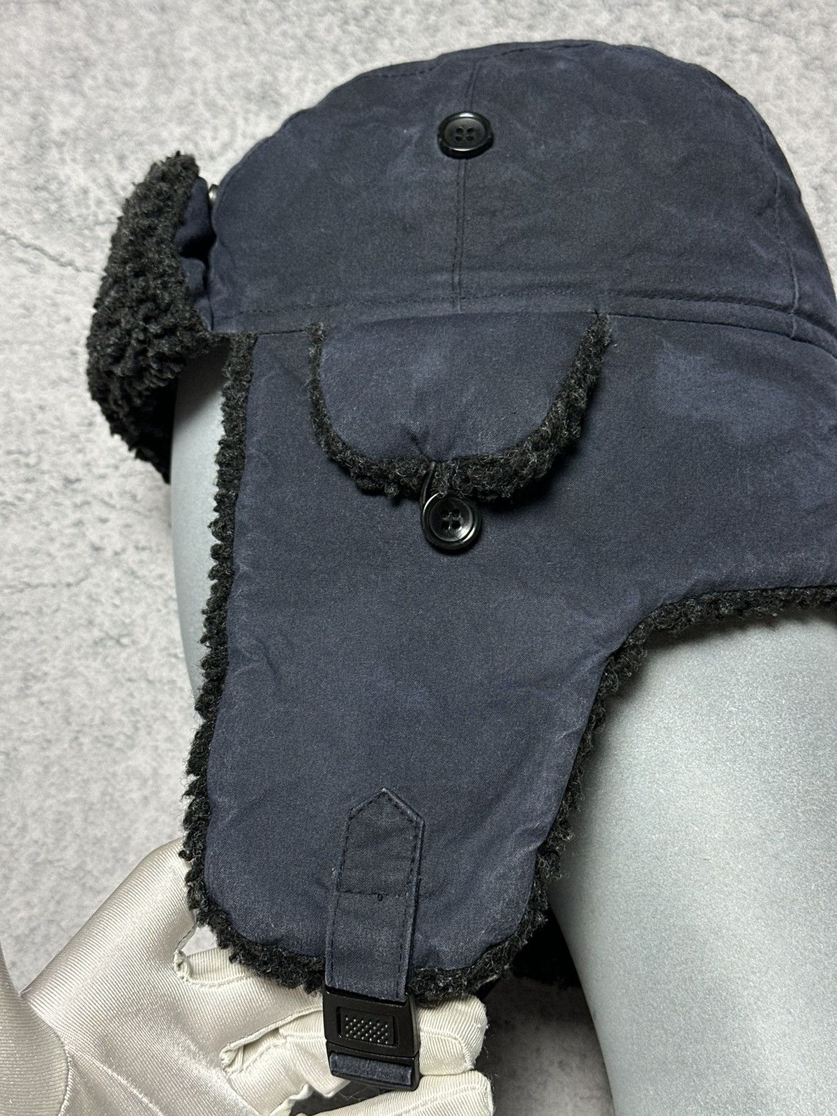 Barbour Barbour Waxed Cotton Trapper Hat Size ONE SIZE - 11 Thumbnail