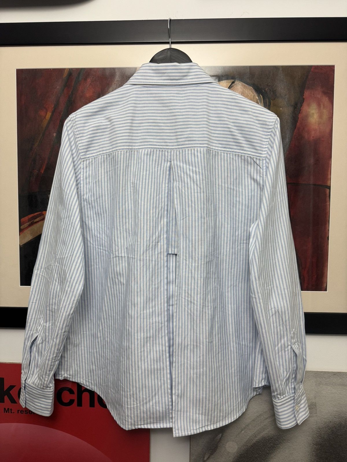 Palm Angels Palm Angels Striped Shirt Designer Mini Logo Avant Garde Size US M / EU 48-50 / 2 - 2 Thumbnail