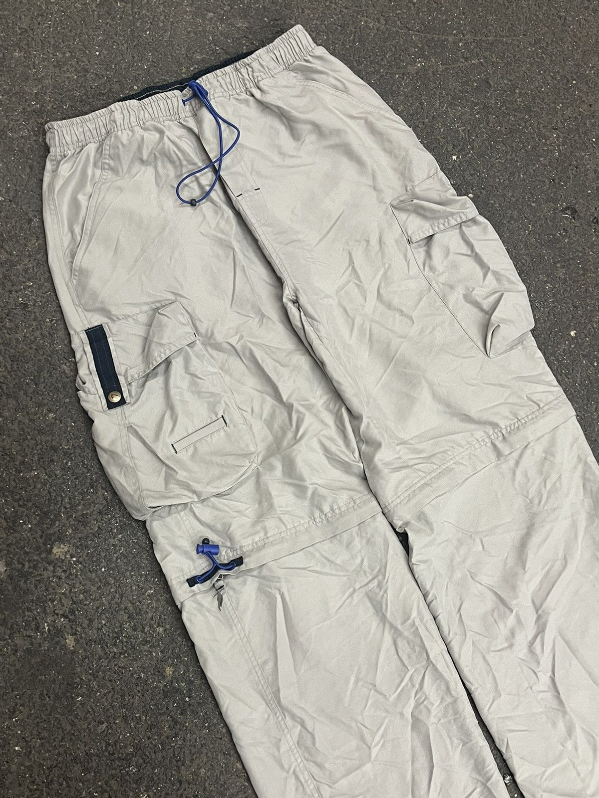 Vintage Y2k baggy fit utility parachute lightweight pants vintage Size US 30 / EU 46 - 2 Thumbnail