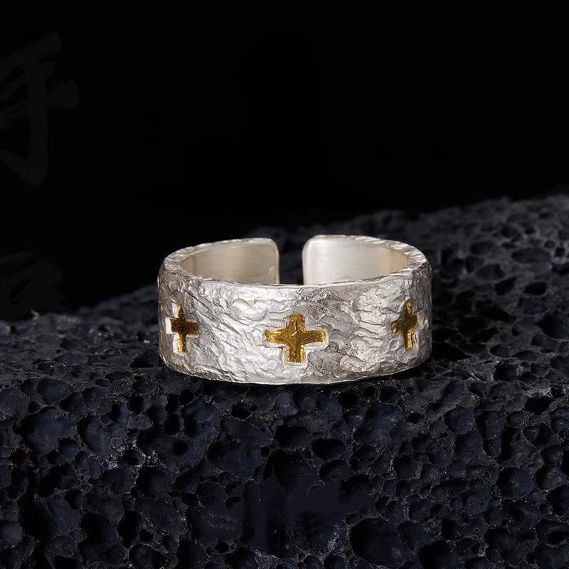 Jewelry Men's Vintage Open Cross Ring Size ONE SIZE - 1 Thumbnail
