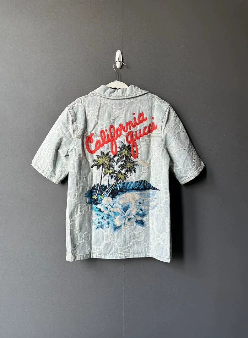 Gucci Gucci Full-printed denim shirt 2502-Nextarrow Size US XXS / EU 40 - 2 Thumbnail
