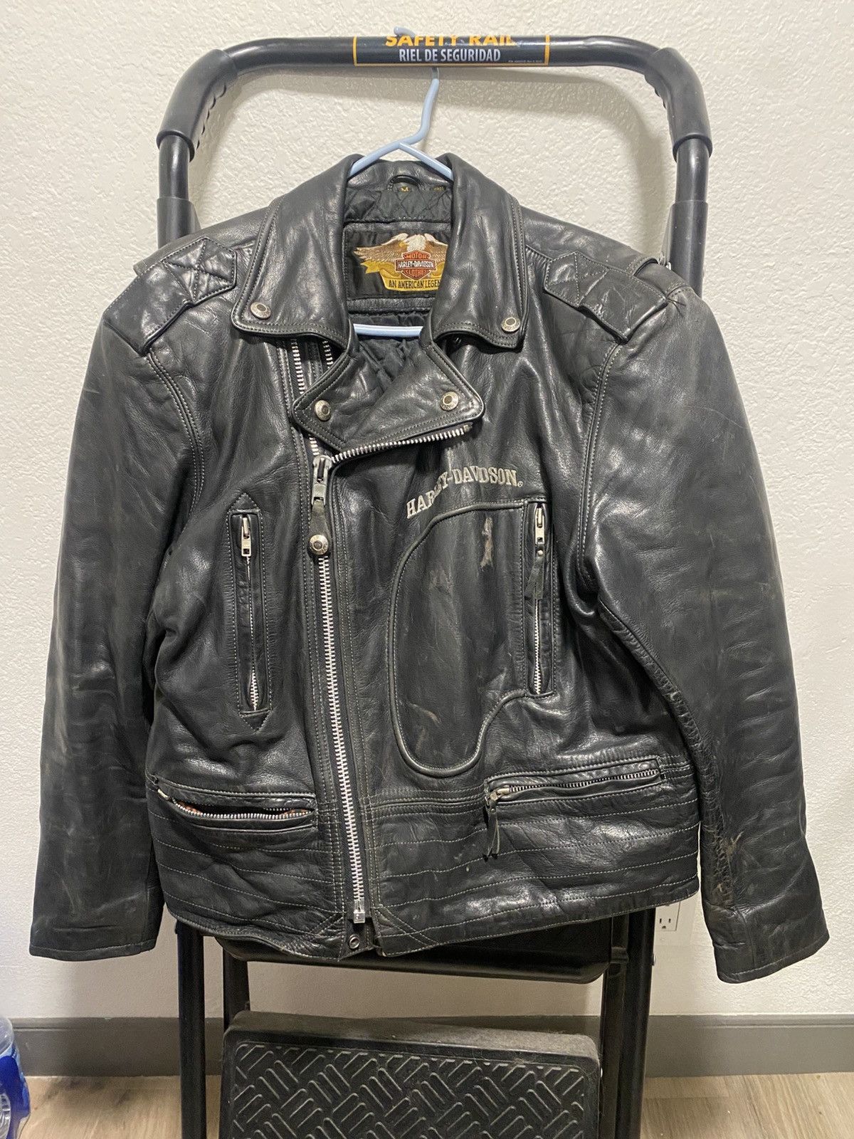Harley Davidson Vintage 80s harley davidson leather motorcycle jacket Size US M / EU 48-50 / 2 - 1 Thumbnail