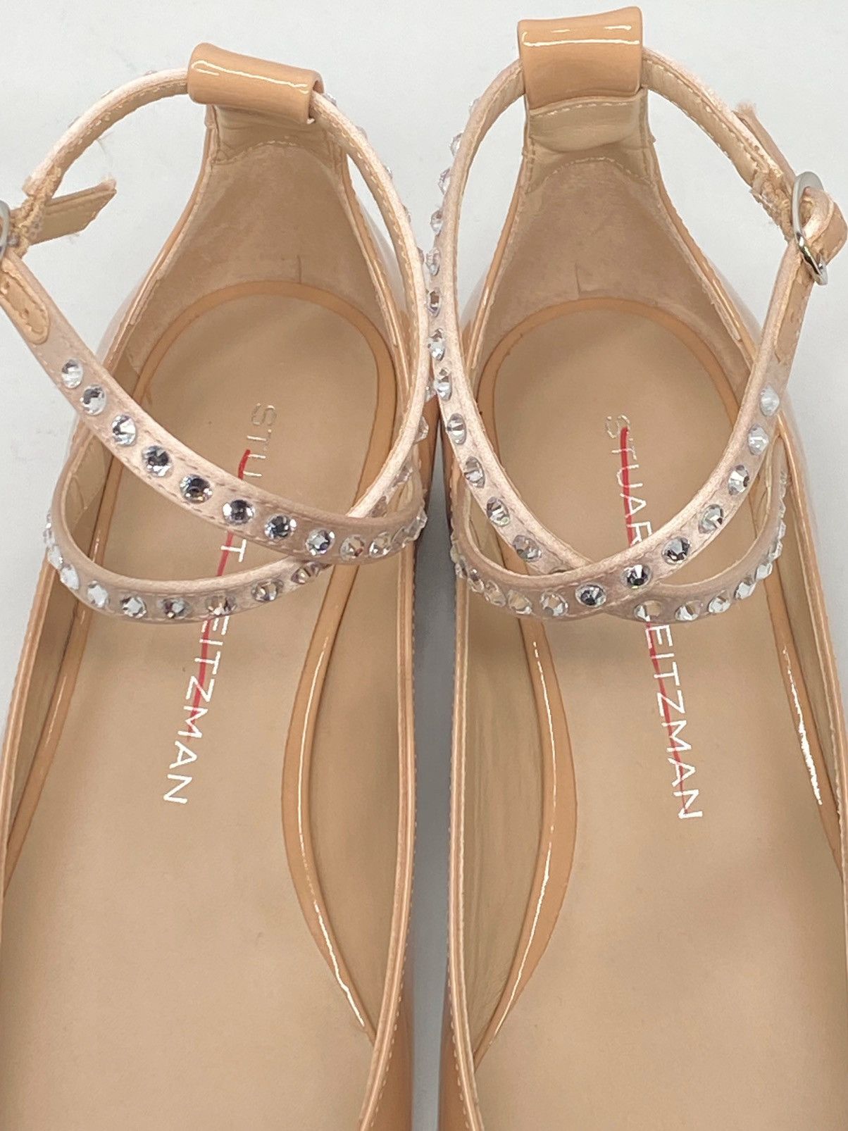 Stuart Weitzman Stuart Weitzman Crystal Leather Ankle-Wrap Flats size 7.5 Size US 7.5 / IT 37.5 - 10 Thumbnail