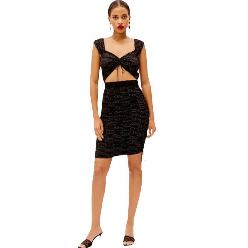 For Love & Lemons NEW For Love & Lemons Joanna Black Lace Mini Dress Medium Size M / US 6-8 / IT 42-44 - 1 Thumbnail