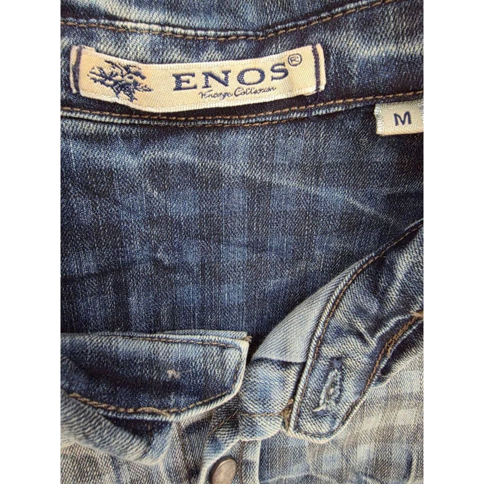 & Other Stories ENOS Men's stylish blue checked denim Medium A001617 Size US M / EU 48-50 / 2 - 4 Thumbnail