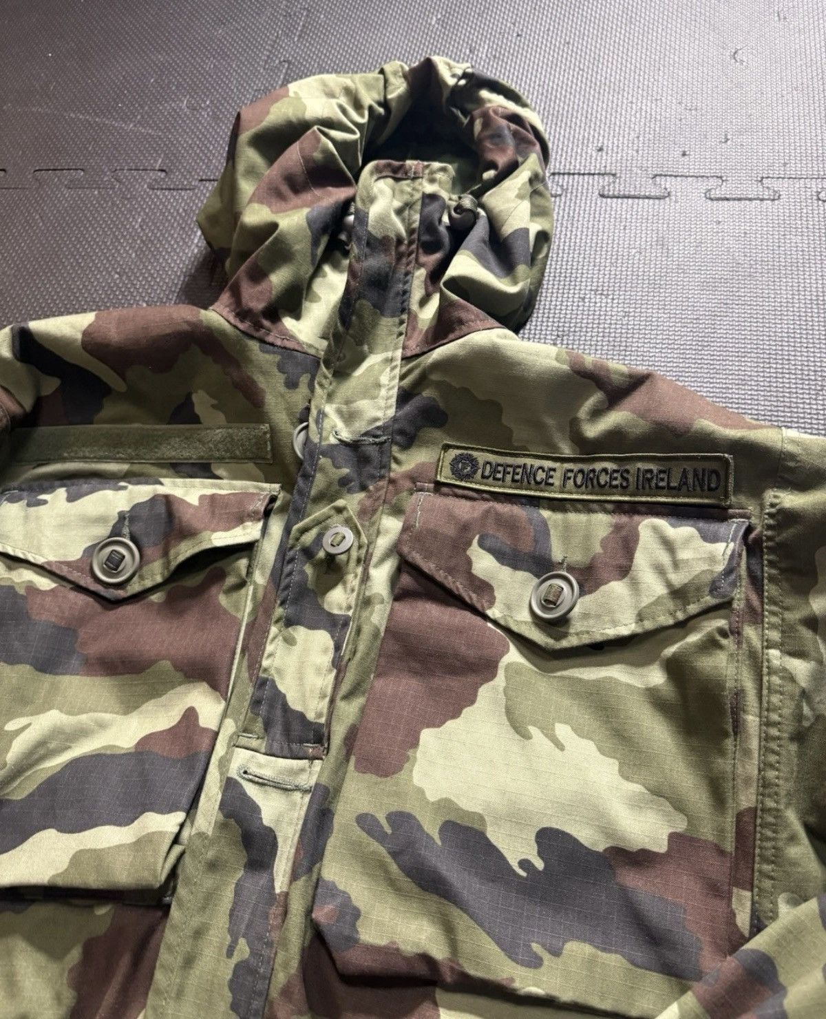 Vintage Irish Defense Force DPM Parka Paddyflage Camouflage Parka Size US S / EU 44-46 / 1 - 5 Thumbnail