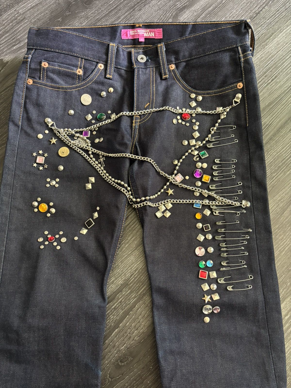 Junya Watanabe Junya Watanabe AW02 Jewel Denim Size US 30 / EU 46 - 4 Thumbnail