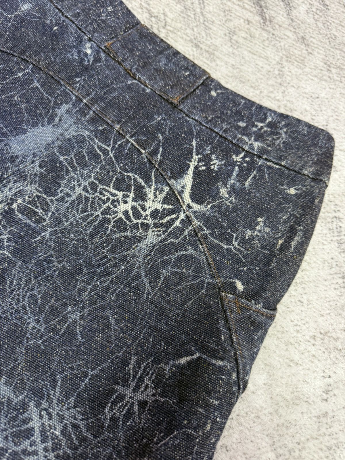 20471120 × Japanese Brand × Mizra Jeans Kyoto Alfons. Japan Crackle Lighting Wash Baggy Wide Jeans Size US 30 / EU 46 - 20 Thumbnail