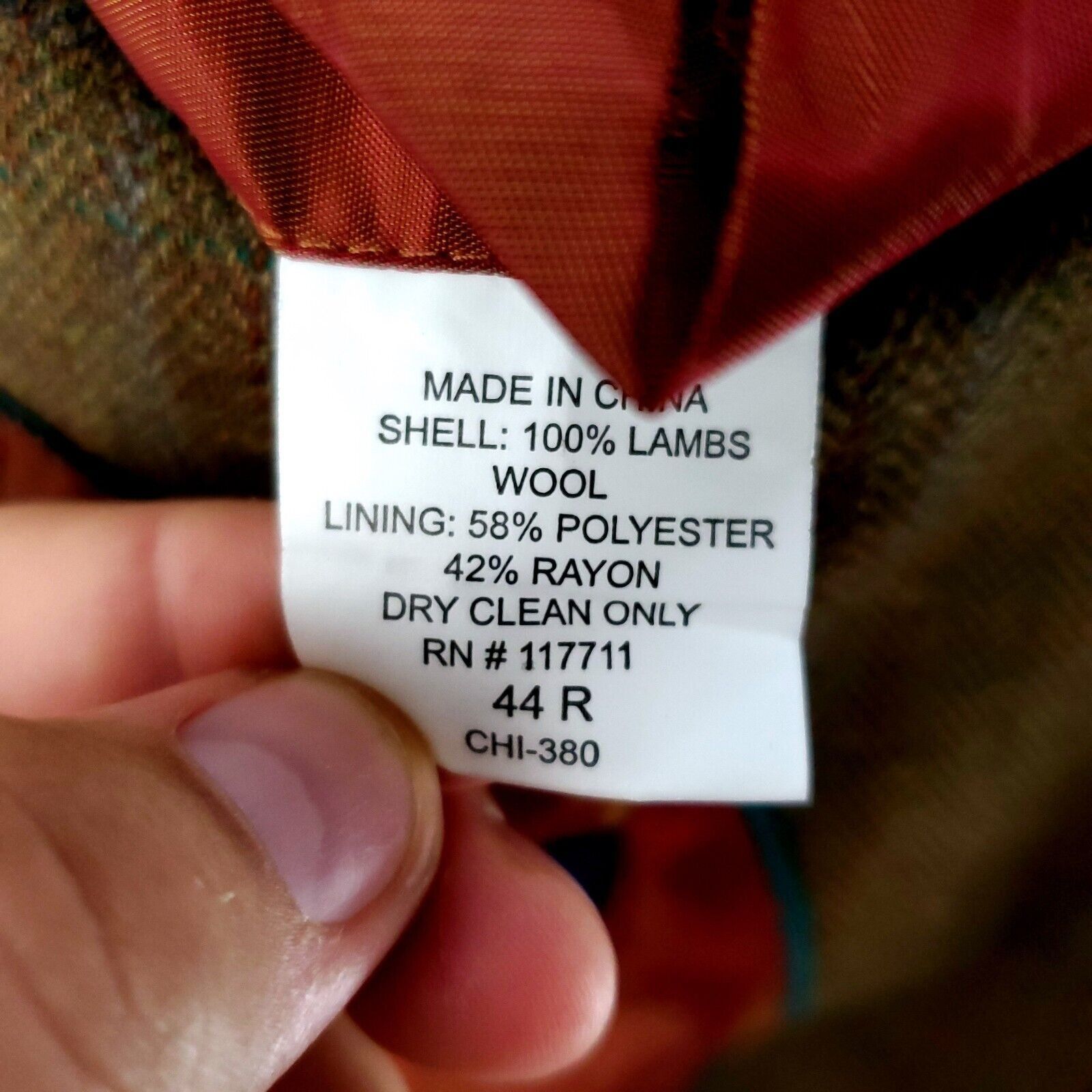 Alan Flusser Alan Flusser Lambswool Tweed 3 Button Sport Coat 44R Brown H Size 44R - 9 Thumbnail