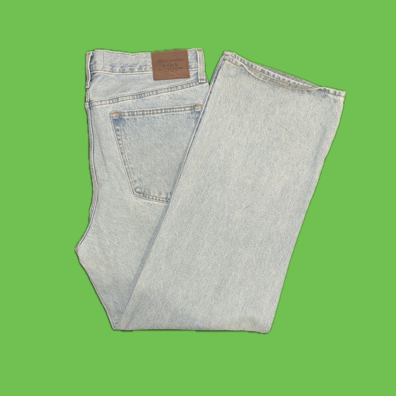 Abercrombie & Fitch Abercrombie Wide Leg Jean Blue Size US 32 / EU 48 - 1 Thumbnail