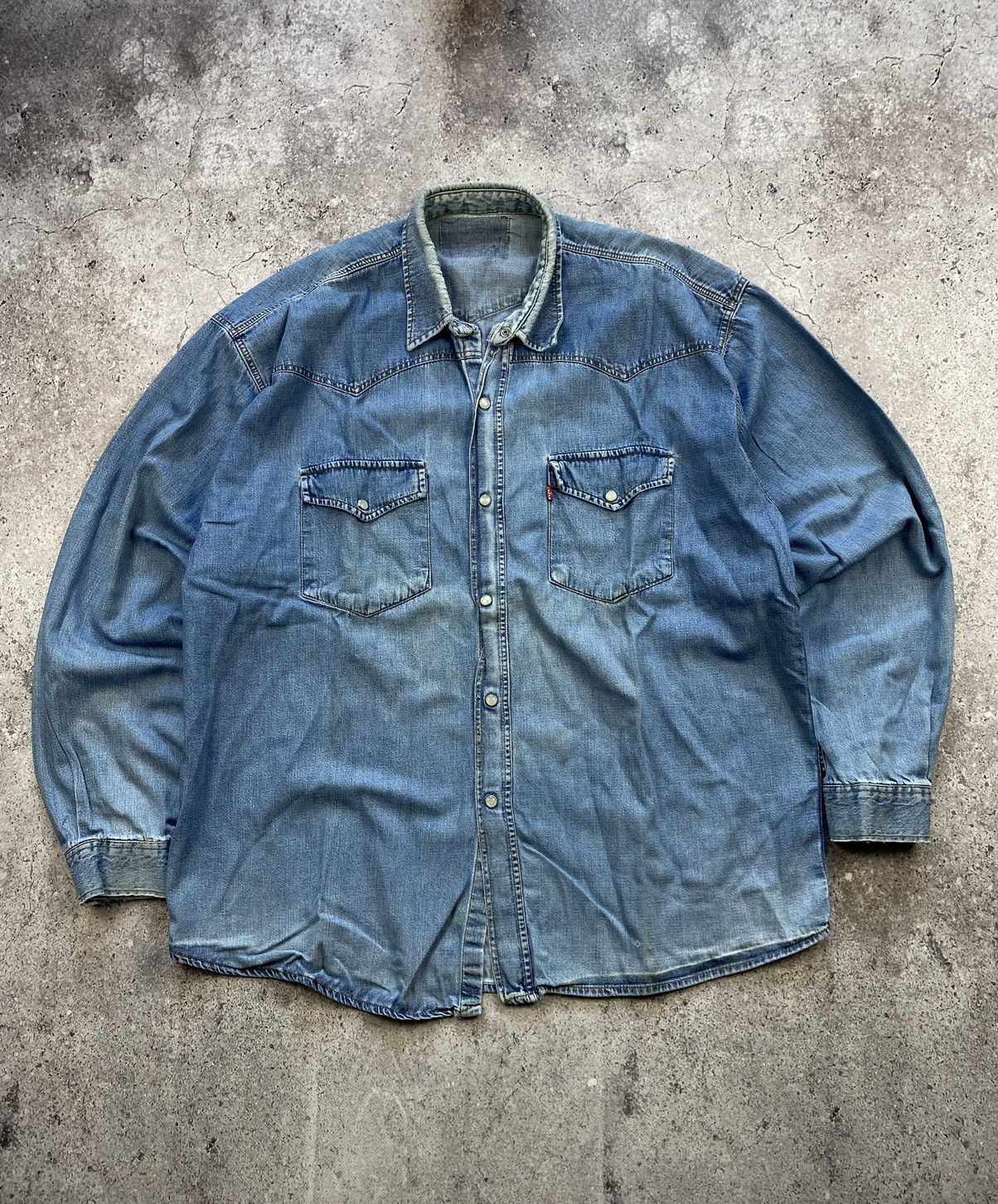Japanese Brand × Levi's × Vintage Vintage Levi’s Kapital distressed Japanesse denim over Size US L / EU 52-54 / 3 - 1 Thumbnail