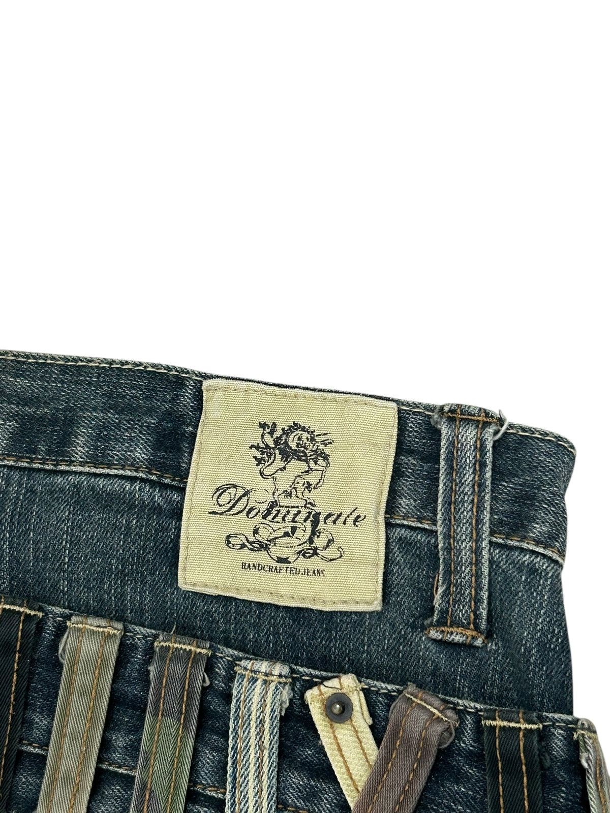 Le Grande Bleu (L.G.B.) Vintage Dominate Double Waist Mud Washed Whisker Clawn Mark Size US 33 - 18 Thumbnail