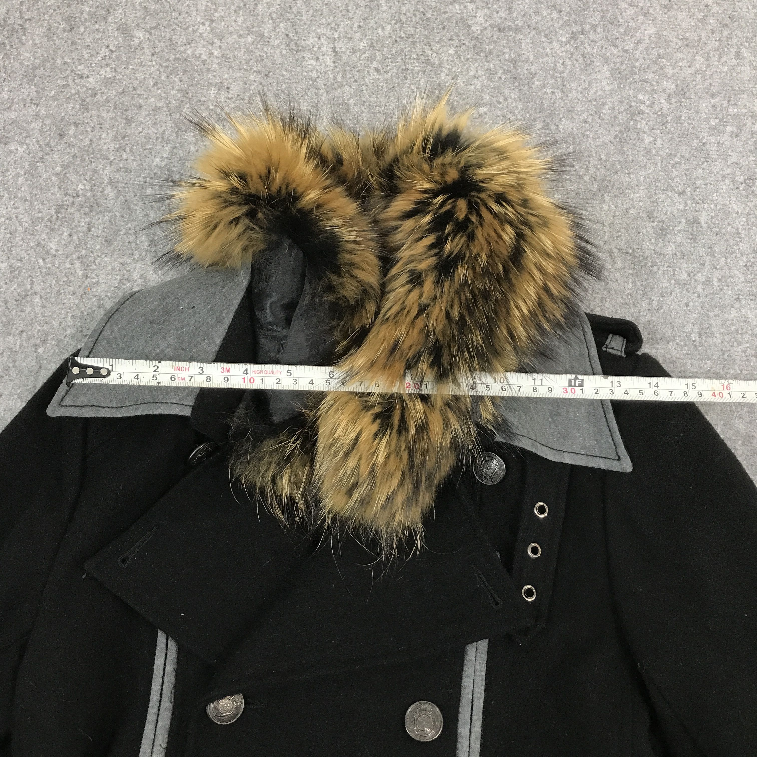 GOSTAR DE FUGA × Japanese Brand japan Fuga Wool fur coller button long jacket Size US S / EU 44-46 / 1 - 8 Thumbnail