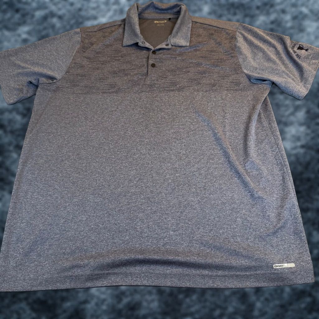 Vintage OGIO Golf Polo Shirt 2XL Mens Short Sleeve Blue Geometric Embroidered Logo Casual Activewear Shirt Size US XXL / EU 58 / 5 - 1 Thumbnail