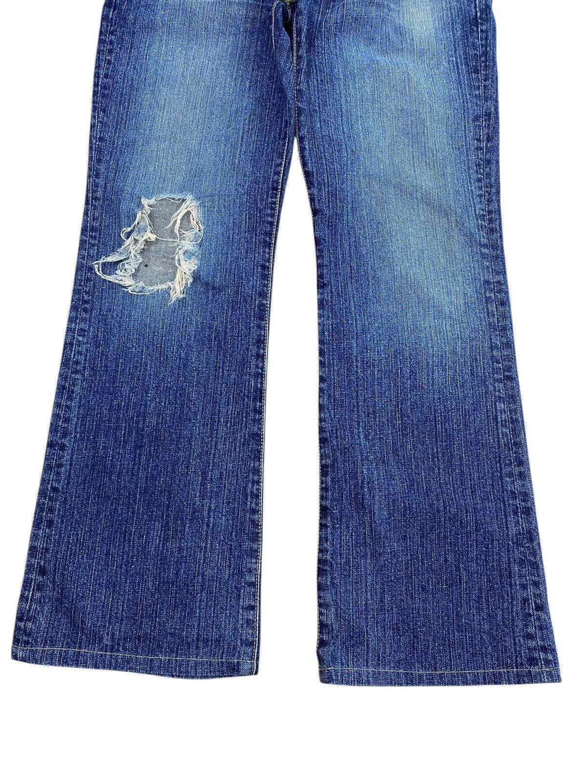 Edwin Edwin Acid Blue Wash Style Distressed Jeans Size US 33 - 9 Thumbnail