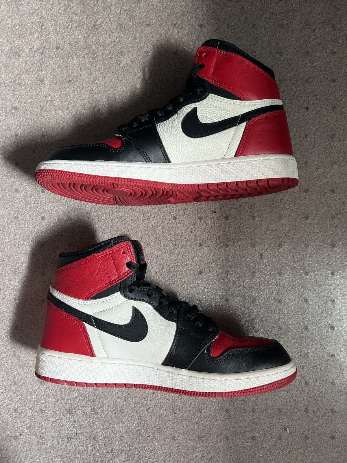 Jordan Brand Bred toe Jordan 1 high (2018) Size US 6 / EU 39 - 2 Thumbnail