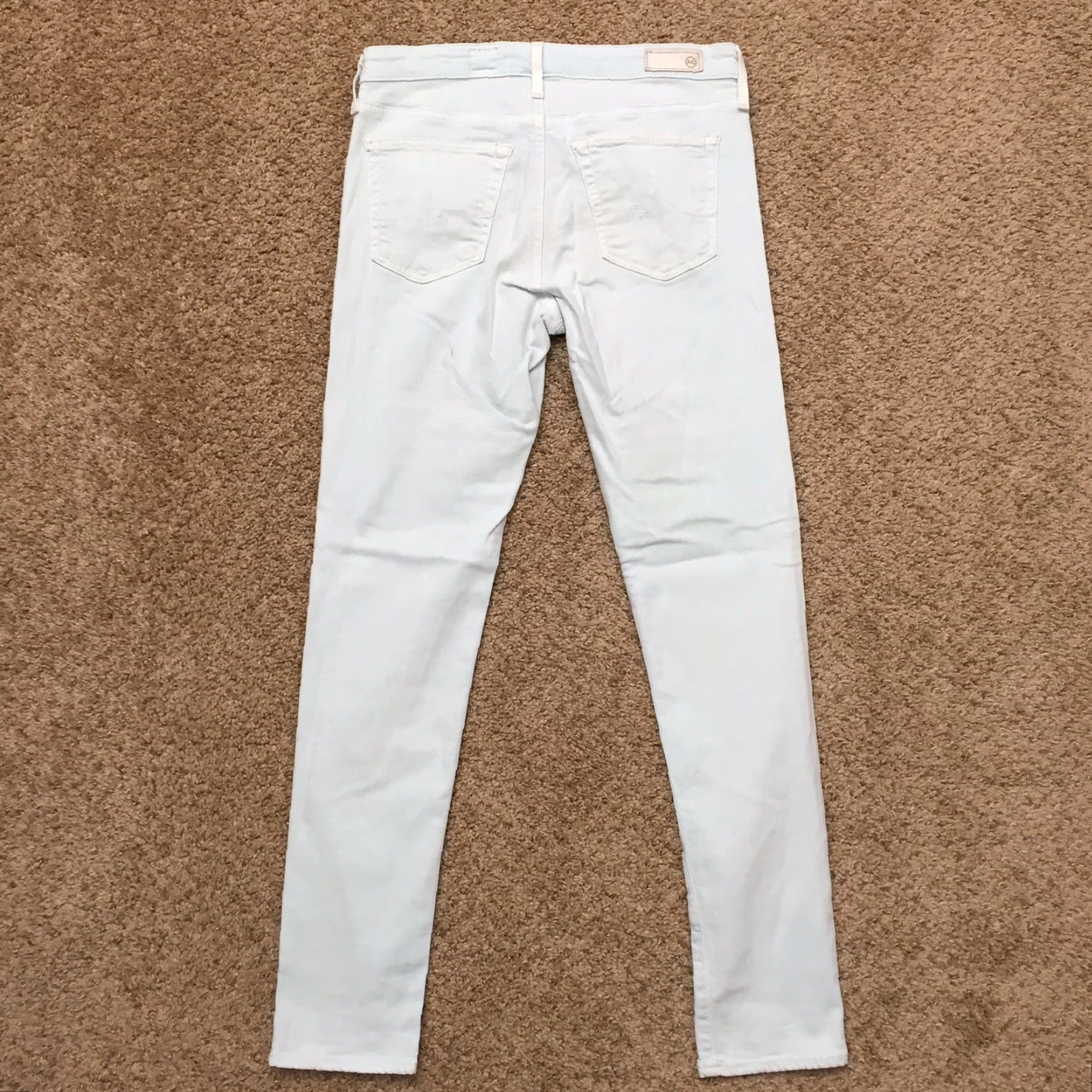 Denime AG Adriano Goldschmied Jeans Skinny Low Rise 27 Light Wash Denim Women/Regular Size 27 Inseam 28" Slim Legging Ana 5" leg opening Size 27" / US 4 / IT 40 - 4 Thumbnail