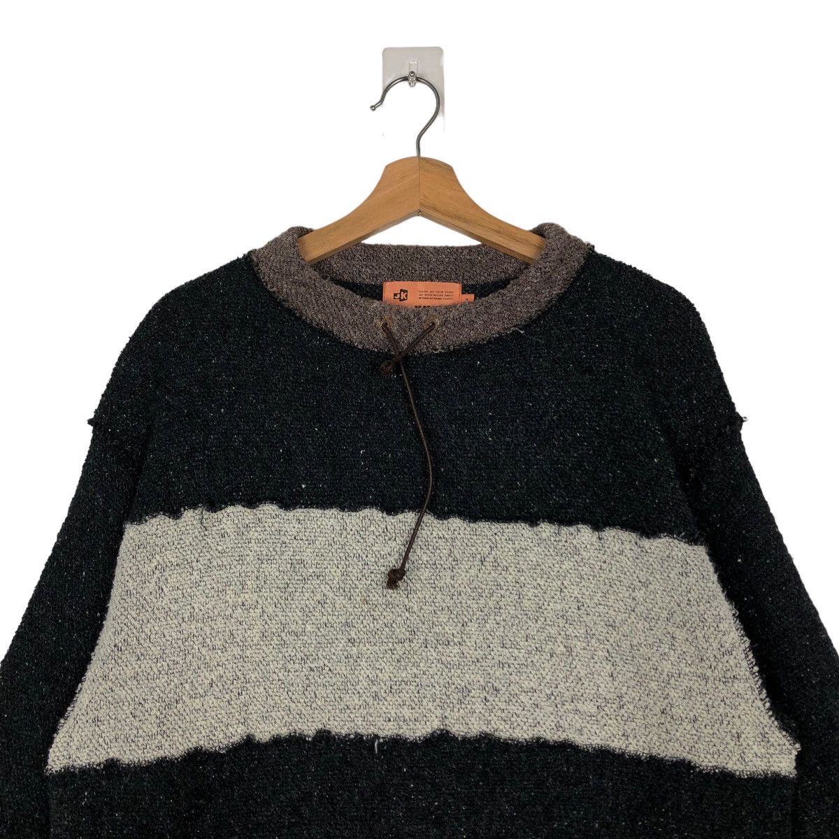 Japanese Brand 🔥90’s Knit Handmade Sweatshirt Mr.Junko Made in Japan Size US L / EU 52-54 / 3 - 2 Thumbnail