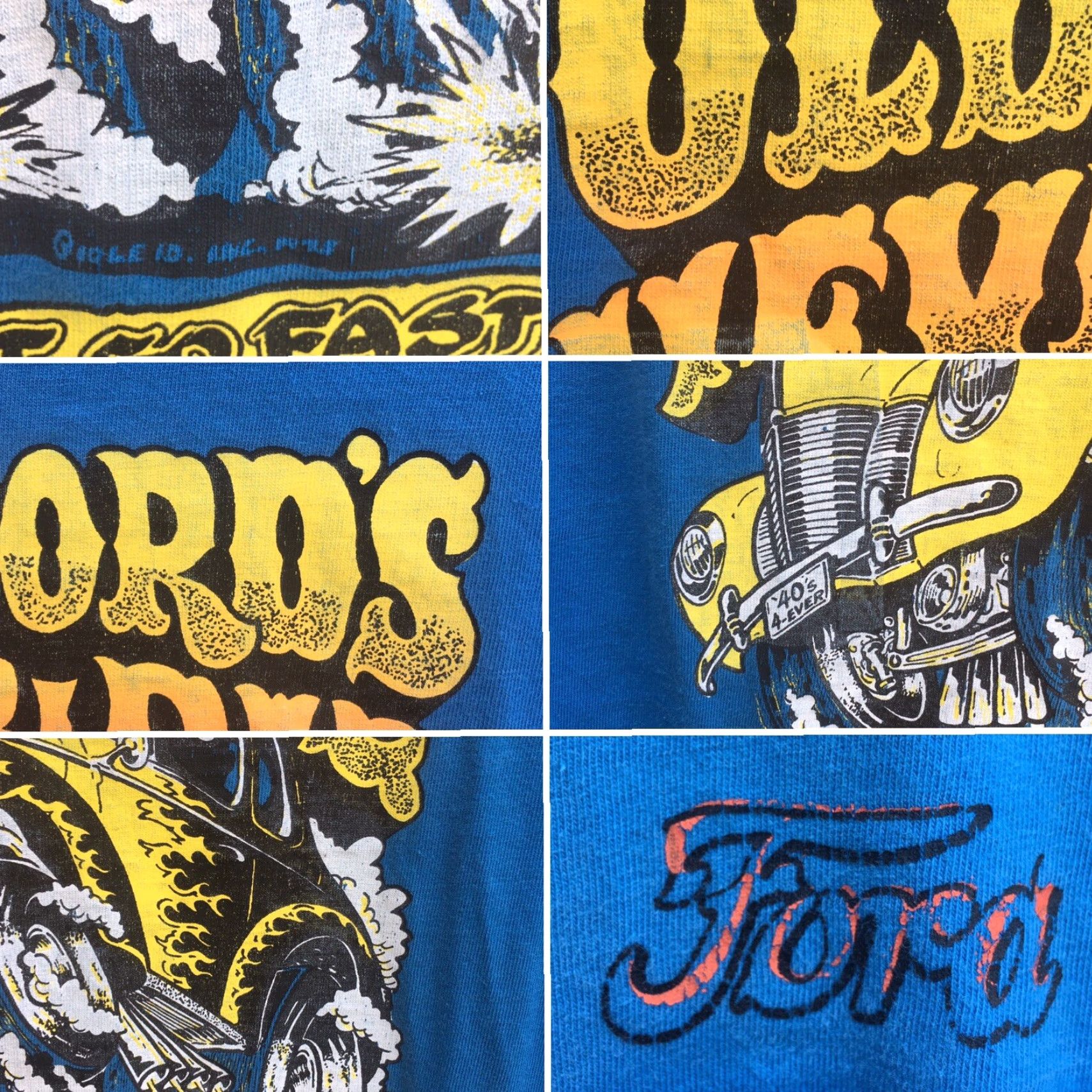 JCPenney Vintage Ford Pocket Tee Old Fords Never Die They Just Get Faster Iron On T-Shirt Shirt Men L Blue 1970s Graphic JC Penney Vintage Ford Pocket Tee Size US L / EU 52-54 / 3 - 7 Thumbnail