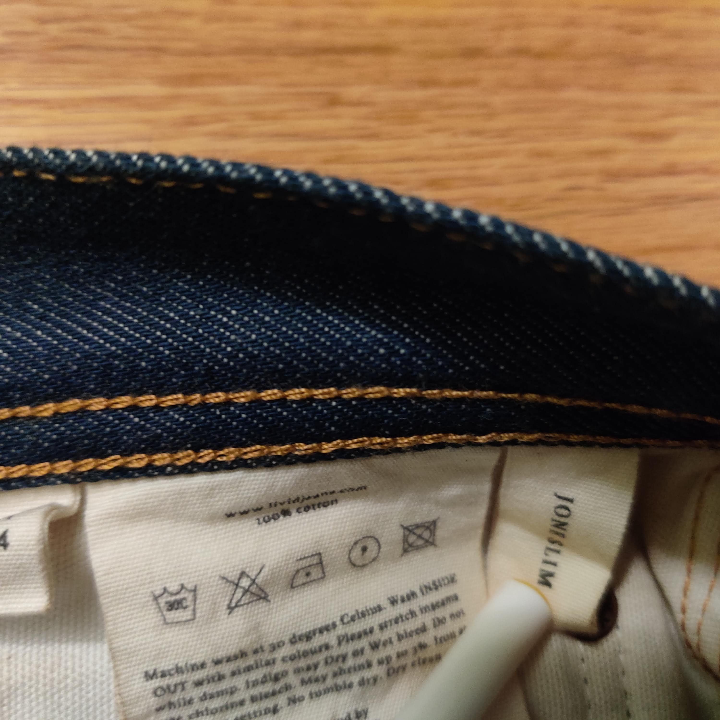 Livid Livid Jeans Jone Slim Japan Selvedge Size US 31 - 10 Thumbnail