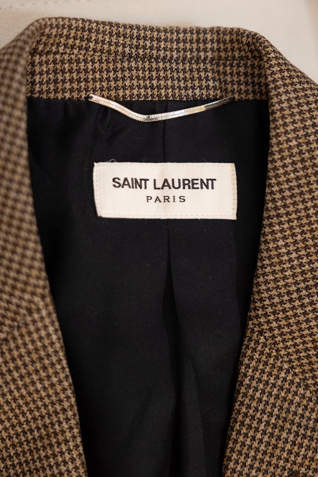 Saint Laurent Paris Saint Laurent by Hedi Slimane FW14 Houndstooth Blazer Size 44S - 5 Thumbnail