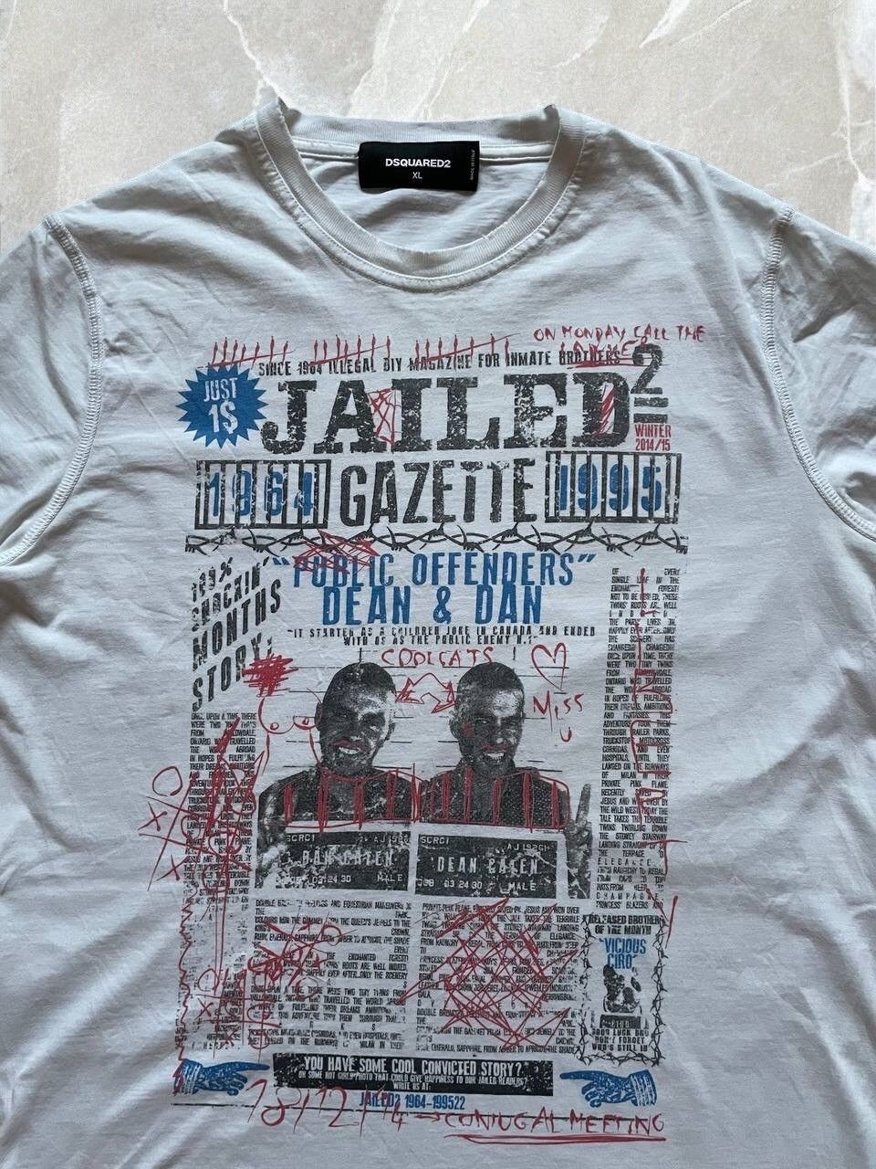 Dsquared2 × Vintage RARE DSQUARED Dean & Dan ROBBERY t shirt y2k vintage tee Size US M / EU 48-50 / 2 - 2 Thumbnail