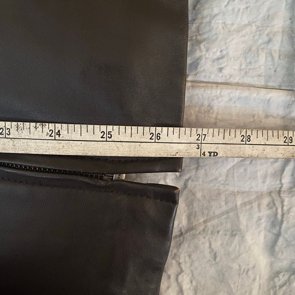 Other Style & Co women L genuine leather full zip satin lined jack Size L / US 10 / IT 46 - 9 Thumbnail