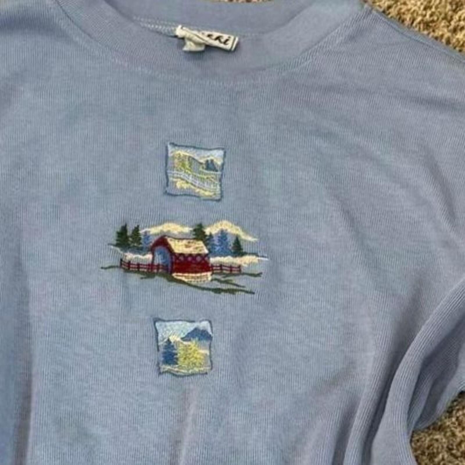 Niki Vintage Nikki Women's Winter Wonderland Embroidered Size M / US 6-8 / IT 42-44 - 1 Thumbnail