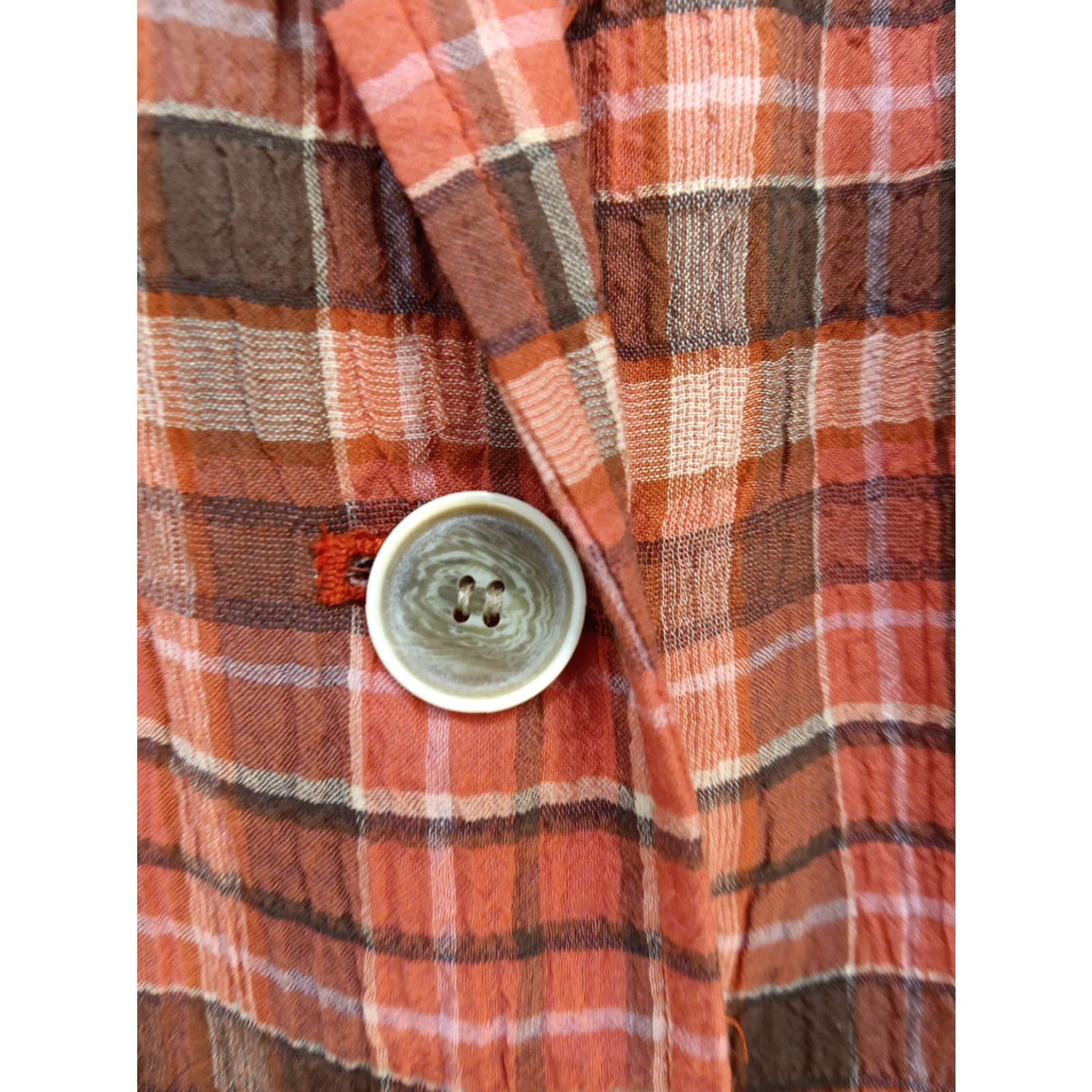 Talbots Talbots Blazer Women 14 Multicolor Plaid Cotton Blend Womens Size XL / US 12-14 / IT 48-50 - 4 Thumbnail