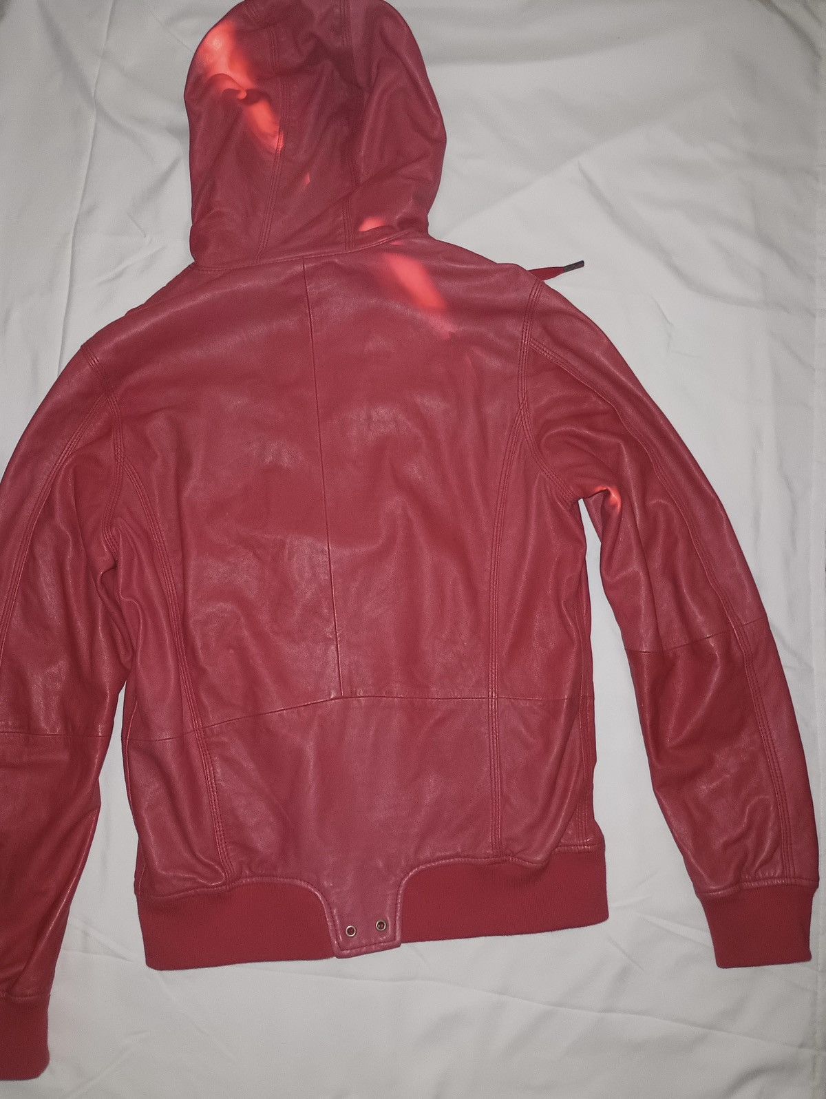 Diesel Diesel Red Leather L-Hasso Jacket Size US S / EU 44-46 / 1 - 5 Thumbnail