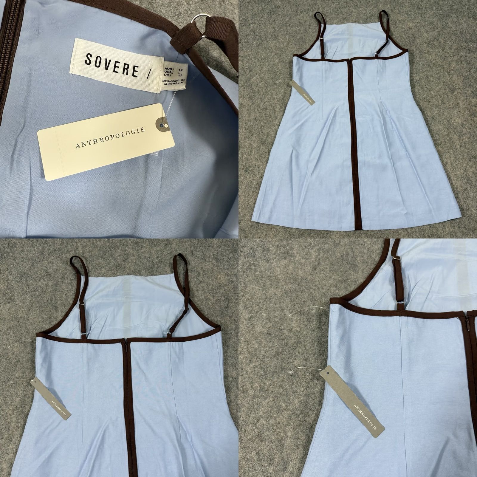Anthropologie Anthropologie Sovere Sleeveless Shift Refine Mini Dress Women's Large Blue Size L / US 10 / IT 46 - 10 Thumbnail