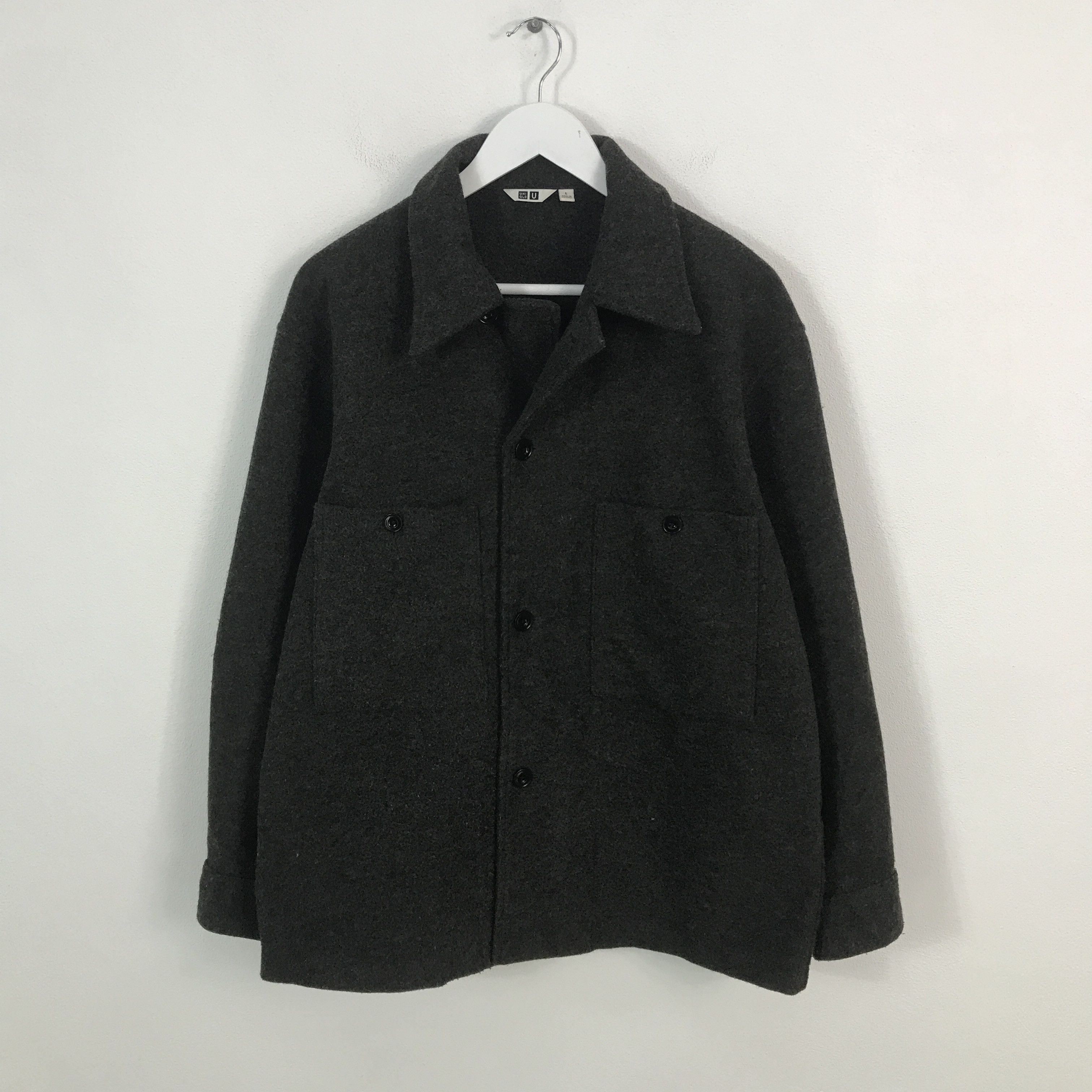 Japanese Brand × Lemaire Vtg Lemaire x Uniqlo Wool Jacket Size US L / EU 52-54 / 3 - 1 Thumbnail